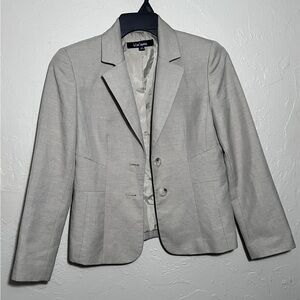 LE SUIT SEPARATES BEIGE LONG SLEEVE BLAZER SIZE 6P